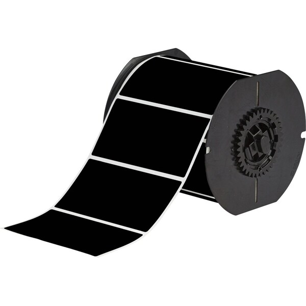 B33 Series Weather Resistant Outdoor Polyester Labels 2 in H x 4 in W BK 750/RL